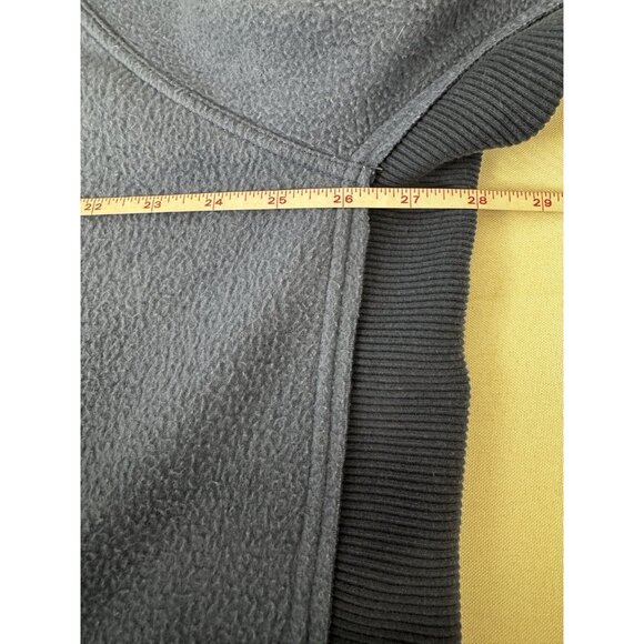 FP Movement Blue Pullover Cropped L Pocket Cowl Turtle Neck Fleece Athleisure - Picture 8 of 9